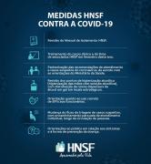 HNSF adota novas medidas de atendimento contra o COVID-19
