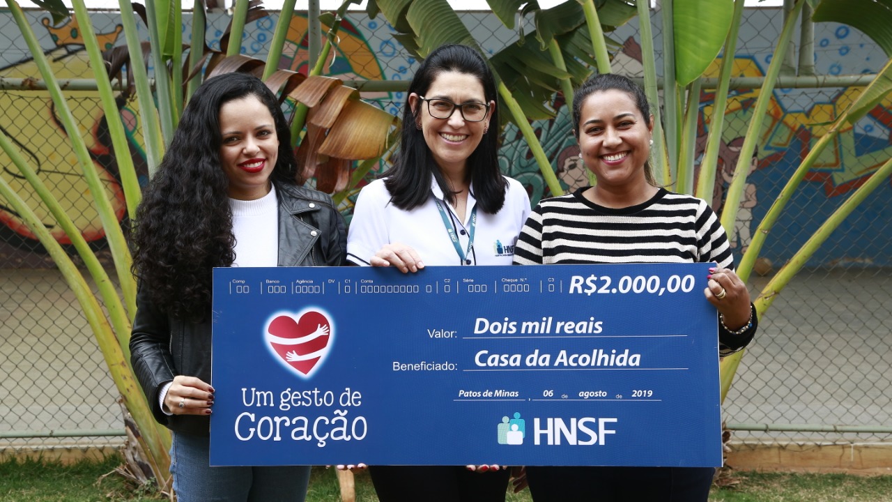 HNSF realiza entrega das doações da campanha “Gesto de Coração” a entidades beneficentes